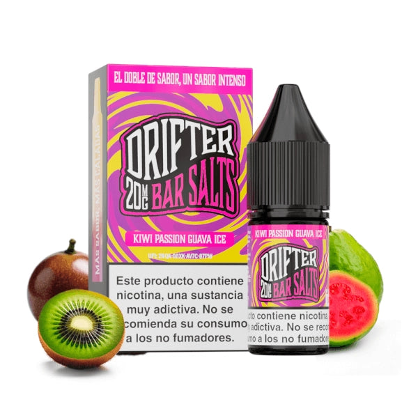 Drifter Bar Salts Kiwi Passion Guava Ice Nicotine Salt E-Liquid 10ml