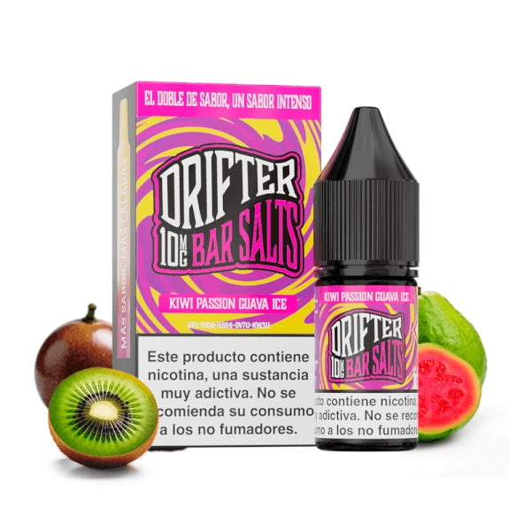 Drifter Bar Salts Kiwi Passion Guava Ice Nicotine Salt E-Liquid 10ml
