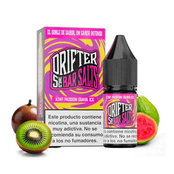 Drifter Bar Salts Kiwi Passion Guava Ice Nicotine Salt E-Liquid 10ml