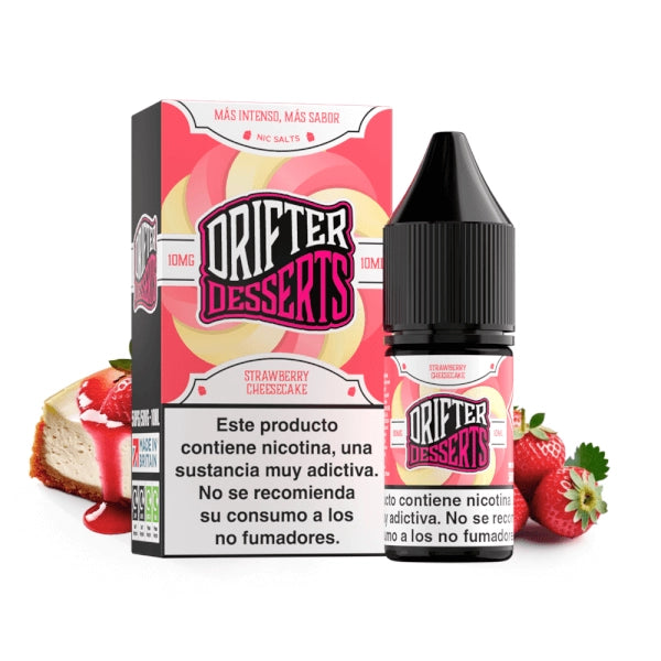 Drifter Desserts Salts Strawberry Cheesecake Nicotine Salt E-Liquid 10ml