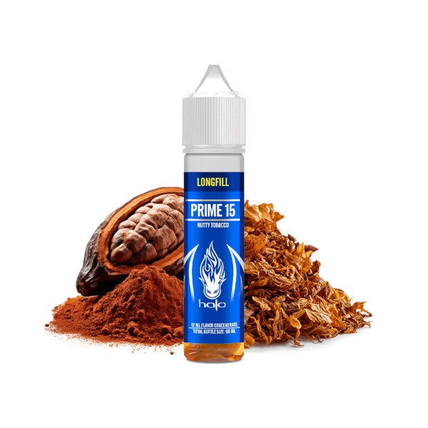 Halo Blue Series Prime 15 Longfill Tobacco Cacao 12ml