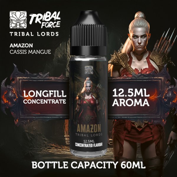Tribal Force Amazon Tribal Lords Long Fill Aroma - Mango & Blackcurrant   EU Vape Store
