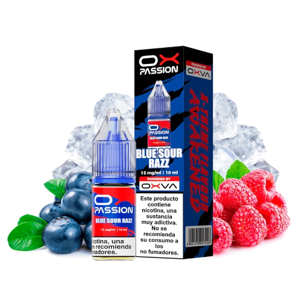 Oxva Ox Passion Salts Blue Sour Razz Nicotine E-Liquid 10ml