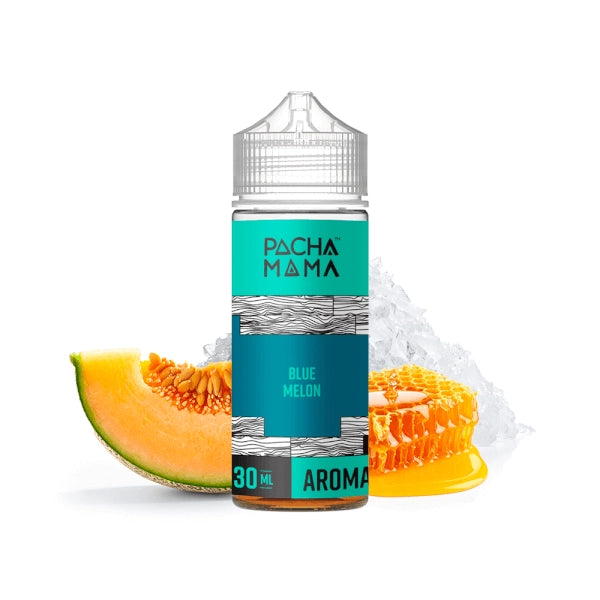 Pachamama Ice Blue Melon Longfill 30ml E-Liquid Concentrate 120ml Bottle