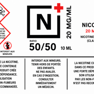 N+ Nicotine Booster 20 mg/ml – Freebase Nicotine - 100 pack